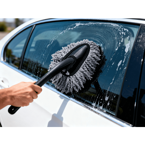 Car Cleaning Mop Streak-Free Durable Blue 1pc 1
