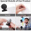 Black Magnetic Clips for Fridge and Whiteboard 50 Pack 5