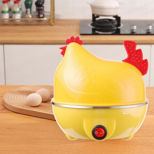 Chicken-Shaped Electric Egg Steamer with Auto Shut-Off 1