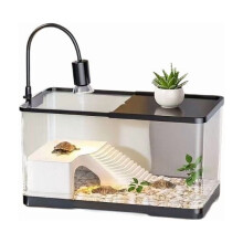 Turtle Tank Starter Kit Acrylic Aquarium with Filter and