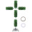 Pre-Lit Christmas Cross Tree 5.91 ft 50 Warm White LEDs 2