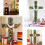 Foldable Cross-Shaped Christmas Tree 5ft or 6ft Pre-Lit LED 6