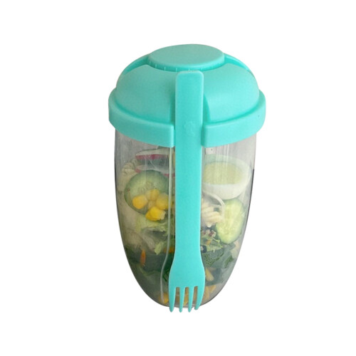 Salad Cup with Fork 1000ml Portable Low-Fat Meal Container 1