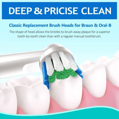 Braun Oral-B replacement brush heads Classic Precision Clean 1