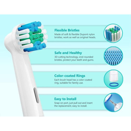 Braun Oral-B replacement brush heads Classic Precision Clean 2