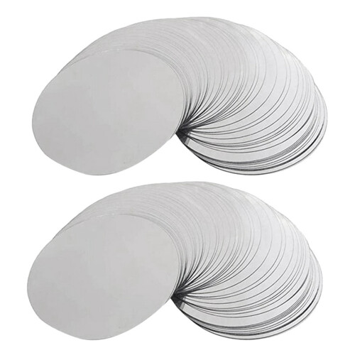 300 Pcs 3 Inch Silver Wine Pourer Discs Drip-Proof Drip Pouring pour Spout pour Wine Thin Slice