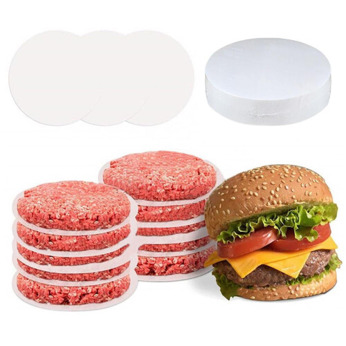 100/200 τεμάχια χαρτάκια για πρέσα burger στρογγυλά αντικολλητικά διαχωριστικά I0A4 2
