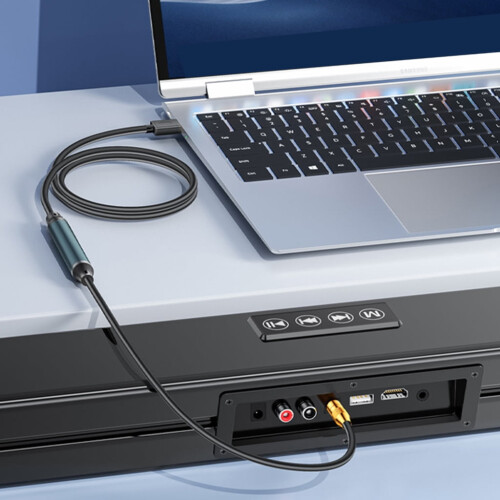 USB to Optical Audio Adapter SPDIF Converter Cable 1