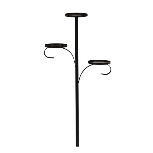 Black Triple Tree Topper for Christmas Candelabra 1PC 1