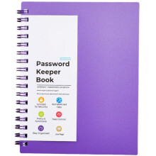 Quaderno per la gestione delle password con indice AZ e rilegatura a spirale