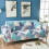 Housse de canapé extensible bleue pour causeuse, taille universelle, 1 pièce 4