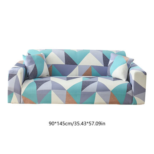 Housse de canapé extensible bleue pour causeuse, taille universelle, 1 pièce 2