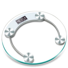 LCD Digital Bathroom Scale Round 0.2-180 kg