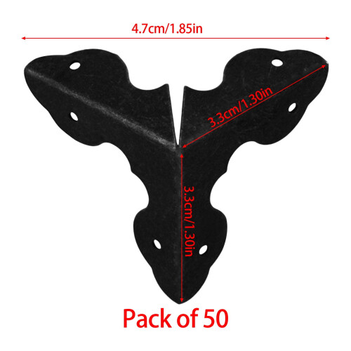 Stair Corner Guards Metal Black 50 Pieces 2