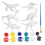 Dinosaur 3D Painting Set for Kids Ages 3-7 4