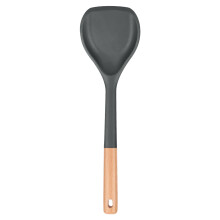 Silikonwokspade med trähandtag 33 cm
