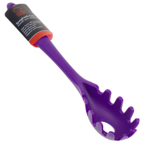 Silicone Spaghetti Fork Purple 11.5 inch 1