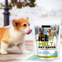 Sal para derretir hielo segura para mascotas – No tóxica, protege contra la congelación, 20