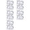 10pcs ECG 7 Step Ruler,ECG 7 Step Ruler for ECG/EKG Interpretation,ECG Reference Guide Ruler,EKG Calipers Measuring Tool 1