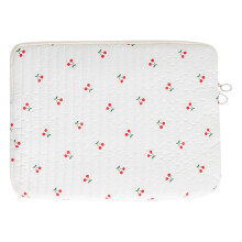 Laptophoes met gewatteerd bloemenpatroon, 15 inch