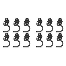 12er-Pack Garagenhaken Aus Metall, Robuste S-Haken, Werkzeugaufhänger für Garagenwand, Schuppen, Gartenaufbewahrung