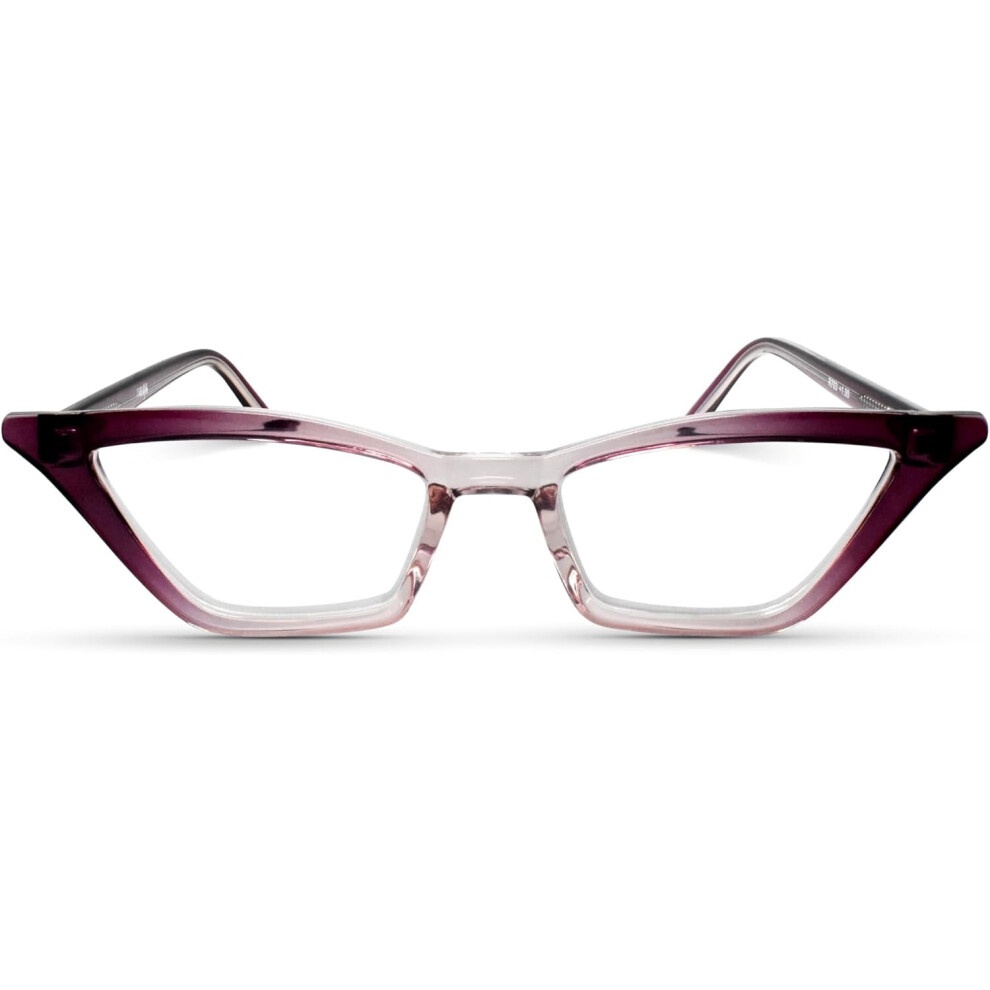 Cat Eye Reading Glasses for Women Red +2.50