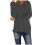 Women's fluffy fuzzy sweater solid color long sleeve round 1