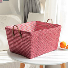 Japanilaistyylinen rottinki-säilytyskori, suuri, 1 kpl