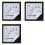 3X 6L2 Voltmeter AC 500V Pointer Typ Spänningsmätare Mekanisk Header 1