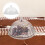 Plateau à gâteau transparent NUOLUX avec couvercle 25 cm 2
