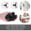 Vintage Cabinet Knobs Antique Style Round Black 12 pcs 3