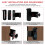 AEVXKHI wireless doorbell mount bracket 4 pcs 3