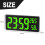 Digital Wall Clock Green Large Display 2