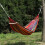 Canvas Hammock Red Striped 260x100 cm 2