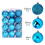 Ailao Christmas tree ball ornaments blue 24 pcs 5