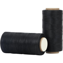 Fir cerat din poliester negru 0,8 mm 568 yarzi