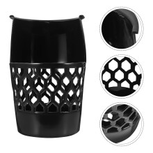Pool Table Side Basket Black Plastic 2 pcs