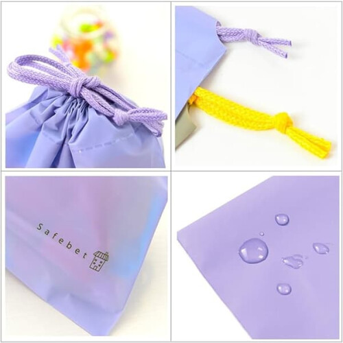 PE drawstring bags waterproof 6 pcs 1