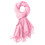 Cachecol feminino rosa liso, grosso e quente para o inverno. 1