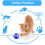 LED Motion-Activated Cat Ball Interactive Toy 1 Pack 6