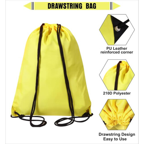 Backpacks with Drawstring PE Gym Bags 2-pack 1
