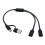 Cable divisor USB USB-A y USB-C a 2 o 3 puertos hembra 1
