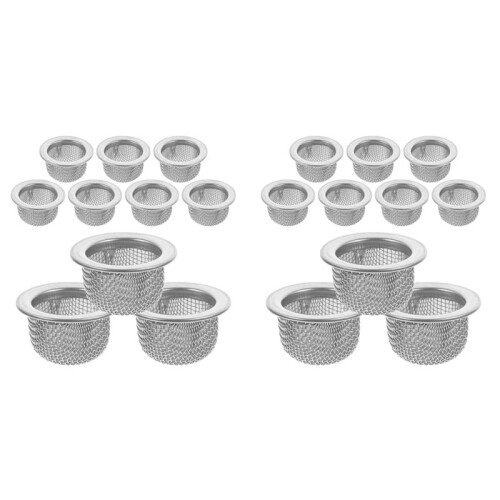 20Pcs Double Screen Filter Cocktail Smoker Screen  Mesh Bowl Screen Filter for Bourbon Whiskey Smoker