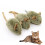 Interactive squeaky cat toy mouse with furry tail 1 piece 1
