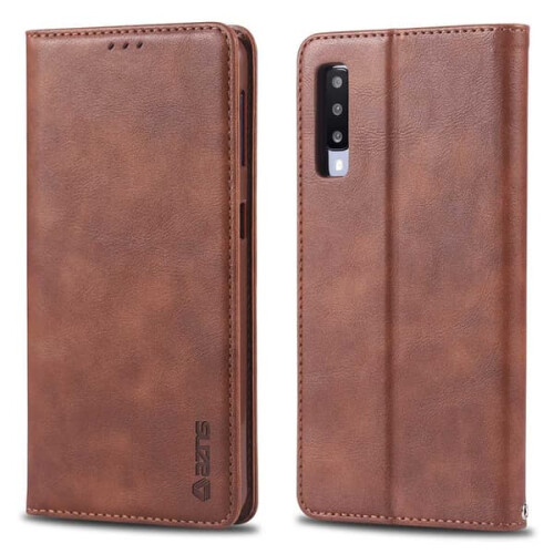 Samsung Galaxy A70 retro wallet case red 2