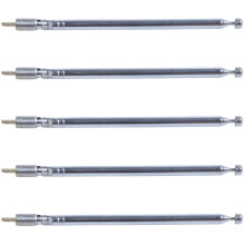 5X Antenne Telescopique pour Radio TV Design de 6 Sections 49cm 19.3 pouce