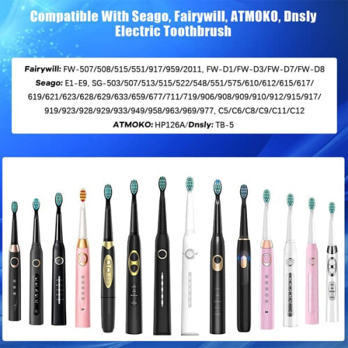 Fairywill FW-507/508 toothbrush heads 10-pack 1