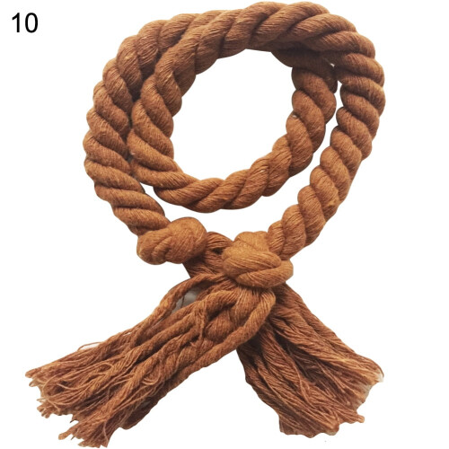 Limei curtain tiebacks rope 2 pack natural cotton light 1
