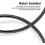 Câble de charge USB-C ultra-résistant noir 1 mètre 4