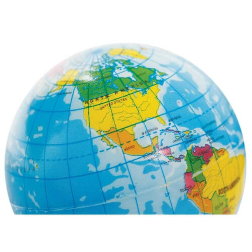 Stress Ball Globe Multicolor 1 Piece 2